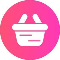 glyph Gradient Circle Design vector