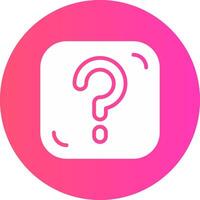 glyph Gradient Circle Design vector
