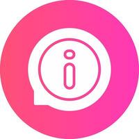glyph Gradient Circle Design vector