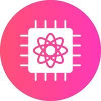 Quantum Computer Creative Icon Design vector
