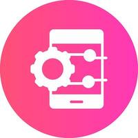 Project Management App Creative Icon Design vector