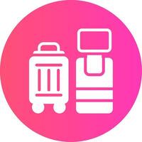 Self Check In Creative Icon Design vector