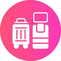 Self Check In Creative Icon Design vector