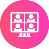 Conference Call Creative Icon Design vector