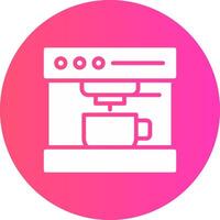 Coffee Machine Creative Icon Design vector