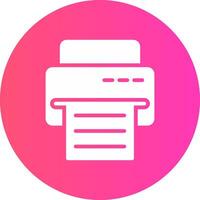 Printer Creative Icon Design vector