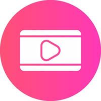 Video Play Creative Icon Design vector