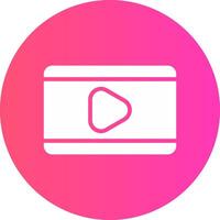 Video Play Creative Icon Design vector