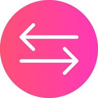 Double Arrow Creative Icon Design vector