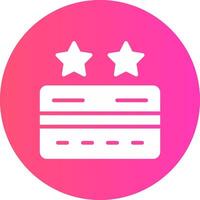 Points Rewards Cards Creative Icon Design vector