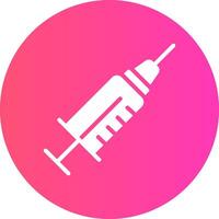 Needle And Syringe Creative Icon Design vector