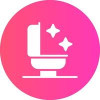 Bathroom Cleaning Creative Icon Design vector