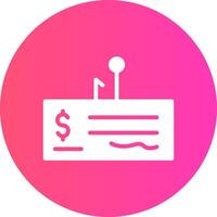 Cheque Fraud Creative Icon Design vector