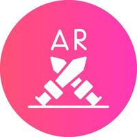 Ar Fighting Creative Icon Design vector