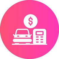 Car Loan Calculator Creative Icon Design vector