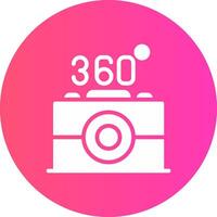 360 Camera Creative Icon Design vector