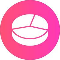 3D Pie Creative Icon Design vector