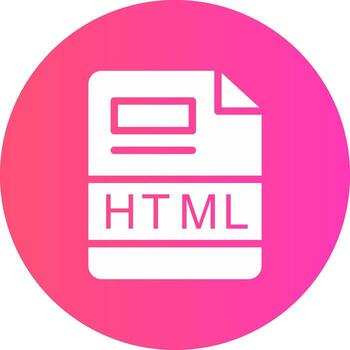 HTML Creative Icon Design vector
