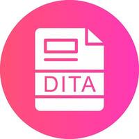 dita creativo icono diseño vector