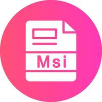 Msi Creative Icon Design vector