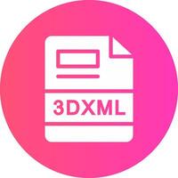 3DXML Creative Icon Design vector