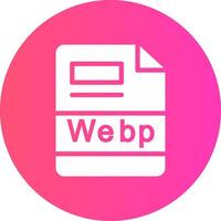 webp creativo icono diseño vector