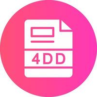 4DD Creative Icon Design vector