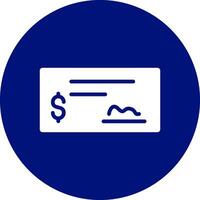 diseño de icono creativo de cheque bancario vector