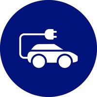 Electric Car Creative Icon Design vector