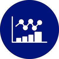 Bar Chart Creative Icon Design vector
