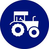 diseño de icono creativo de tractor vector