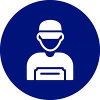Worker Creative Icon Design vector