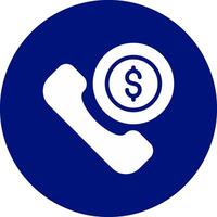 Phone Call Creative Icon Design vector