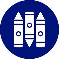 Crayon Creative Icon Design vector