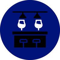 Bar Counter Creative Icon Design vector