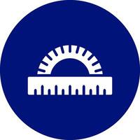 Protractor Creative Icon Design vector