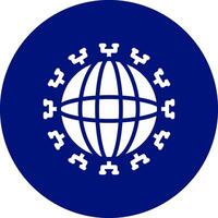 Global Network Creative Icon Design vector