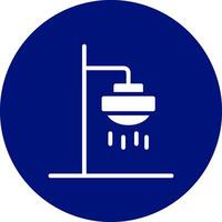 Roof Shower Creative Icon Design vector