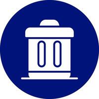 Trash Bin Creative Icon Design vector