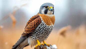 AI generated View of a Beautiful Falcon Bird photo