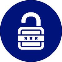 Lock Open Creative Icon Design vector