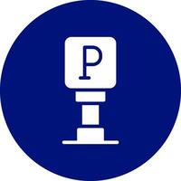 Parking Sign Creative Icon Design vector