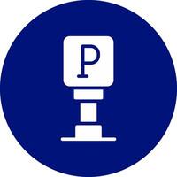 Parking Sign Creative Icon Design vector