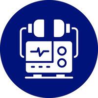 Defibrillator Creative Icon Design vector