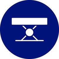 Folding Table Creative Icon Design vector
