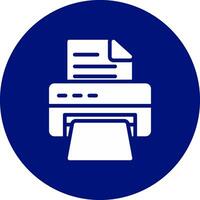 Printer Creative Icon Design vector