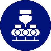 Conveyor Belt Creative Icon Design vector