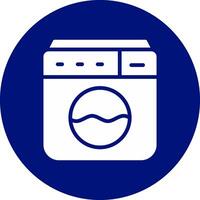 Washing Machine Creative Icon Design vector