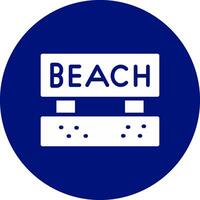 Beach Creative Icon Design vector