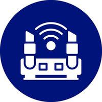 Wifi Router Creative Icon Design vector